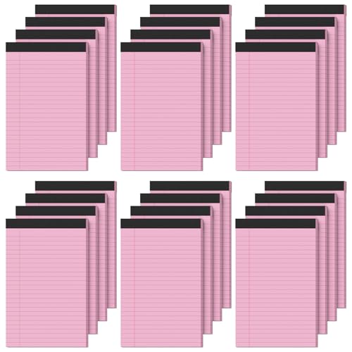 Pinker Notizblock, 12 x 20 cm, liniertes rosa Papier, Schreibblöcke 12,7 x 20,3 cm, niedlicher rosa Notizblock, rosa Notizblöcke, kleiner Notizblock, 30 Blatt/Notizblock, 12 Stück, rosa Notizblöcke Pinker Notizblock, 12 x 20 cm, liniertes rosa Papier, Schreibblöcke 12,7 x 20,3 cm, niedlicher rosa Notizblock, rosa Notizblöcke, kleiner Notizblock, 30 Blatt/Notizblock, 12 Stück, rosa Notizblöcke von Vishoitty