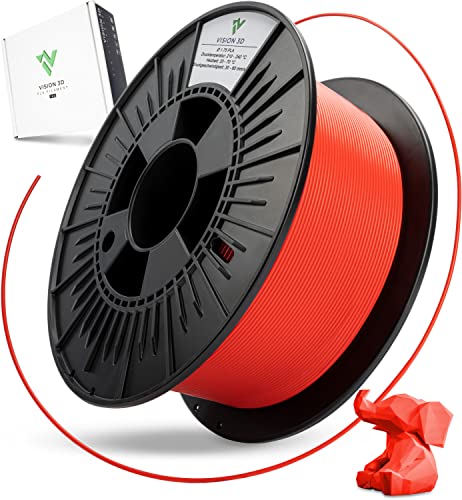 Vision 3D® Filament - [1KG Spule] 3D Drucker Filament 1.75 - Biologisch abbaubar & sauber gewickelt - kompatibel mit FDM 3d-Druckern incl. Slip Bag von Vision 3D