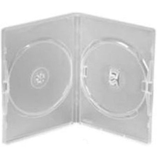 Amaray Leerhüllen für DVD / CD / Blu-Ray, doppelt, transparent, 25 Stück von Vision Media