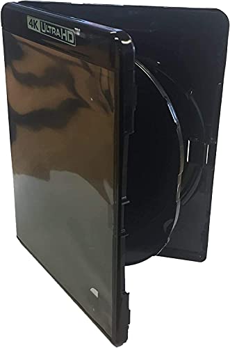 Vision Media® - 2 x 4K Triple Ultra HD Blu Ray Hüllen – speichert jede DVD/Blu Ray/Spiele-Disc. von Vision Media