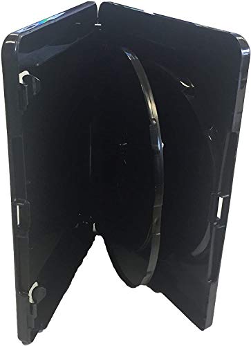 Vision Media® - 5 x 4K Ultra HD Triple Black Blu Ray Hüllen - speichert jede Blu-ray/DVD/Spiele-Disc. von Vision Media
