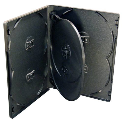 Vision Media - 6-Wege-Multi-DVD-/CD-Hüllen (10 Stück), 14 mm breiter Rücken von Vision Media