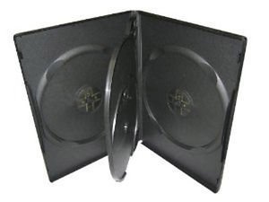 Vision Media - DVD-/CD-/Blu-Ray-Tasche für 4 Anschlüsse, Schwarz, 5 Stück Vision Media - DVD-/CD-/Blu-Ray-Tasche für 4 Anschlüsse, Schwarz, 5 Stück von Vision Media