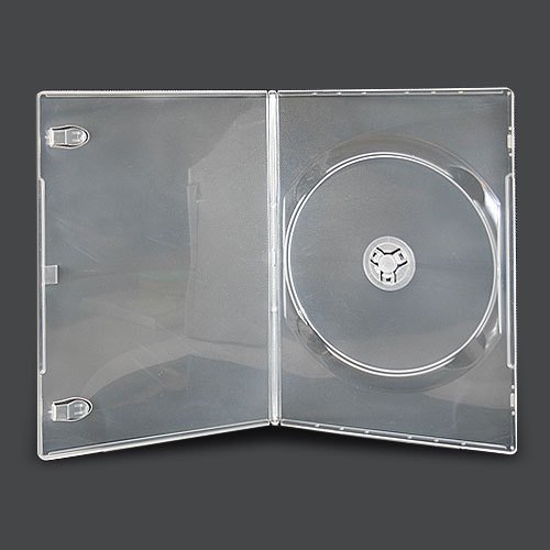 Vision Media Leerhülle für CD / DVD / Blu-Ray (für je 1 Disc) 7 mm, transparent, 25 Stück von Vision Media