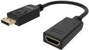 VISION Professional - Videoanschluß - DisplayPort / HDMI - DisplayPort (M) bis HDMI (W) - Schwarz - 4K Unterstützung von Vision