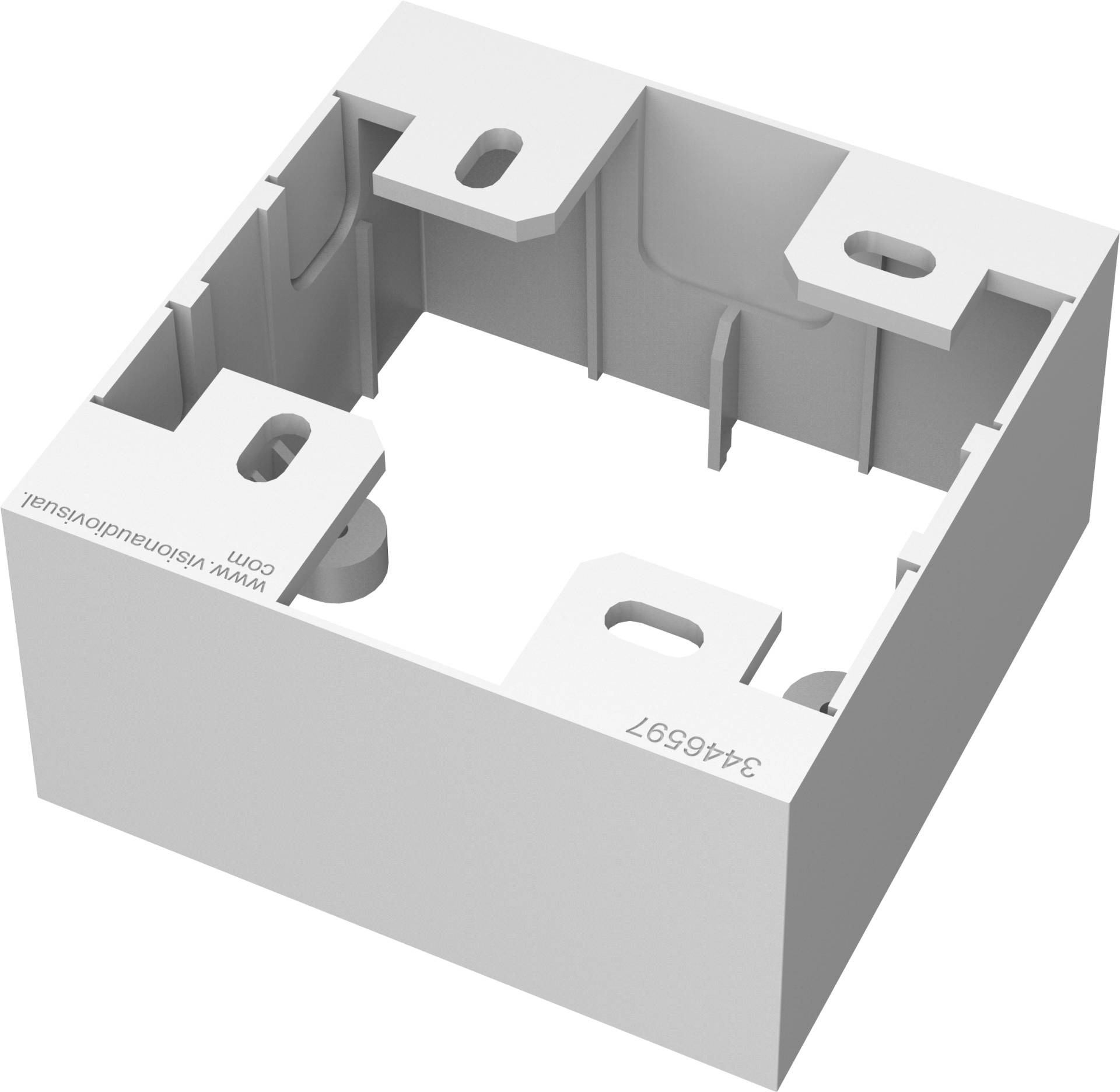 VISION TechConnect 3 1-Gang UK Backbox - Gehäuse - weiß - Abdeckung mit einer Aussparung VISION TechConnect 3 1-Gang UK Backbox - Gehäuse - weiß - Abdeckung mit einer Aussparung von Vision