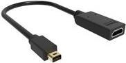 VISION - Videoanschluß - DisplayPort / HDMI - Mini DisplayPort (M) bis HDMI (W) - Schwarz - 4K Unterstützung von Vision