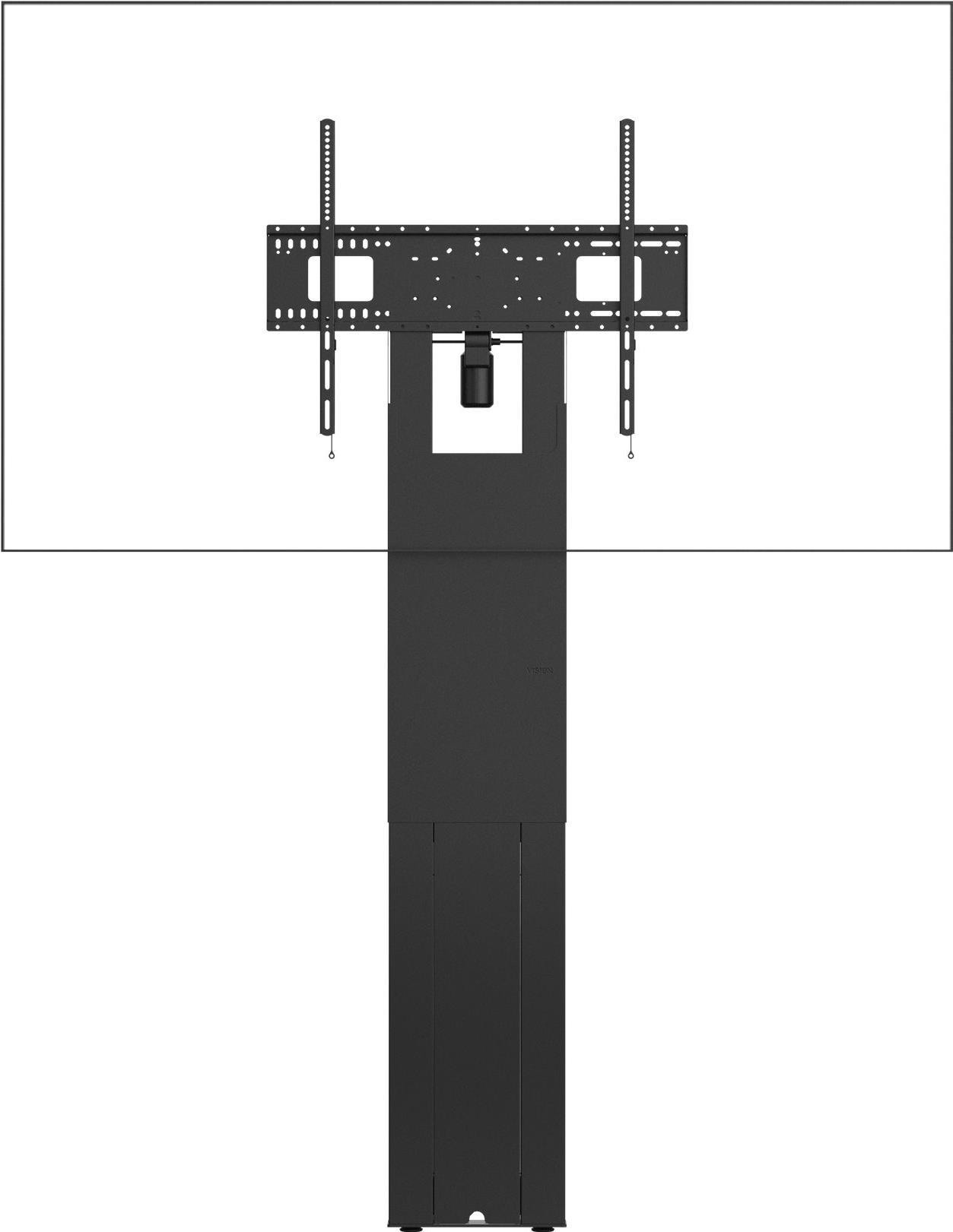 Vision - Befestigungskit (2 Wandhalterungen, VESA-Halterung, heavy duty floor stand) - motorisiert - für Flachbildschirm - Stahl - mattschwarz - Bildschirmgröße: up to 248.9cm (up to 248,90cm (98)) - Wandmontage von Vision