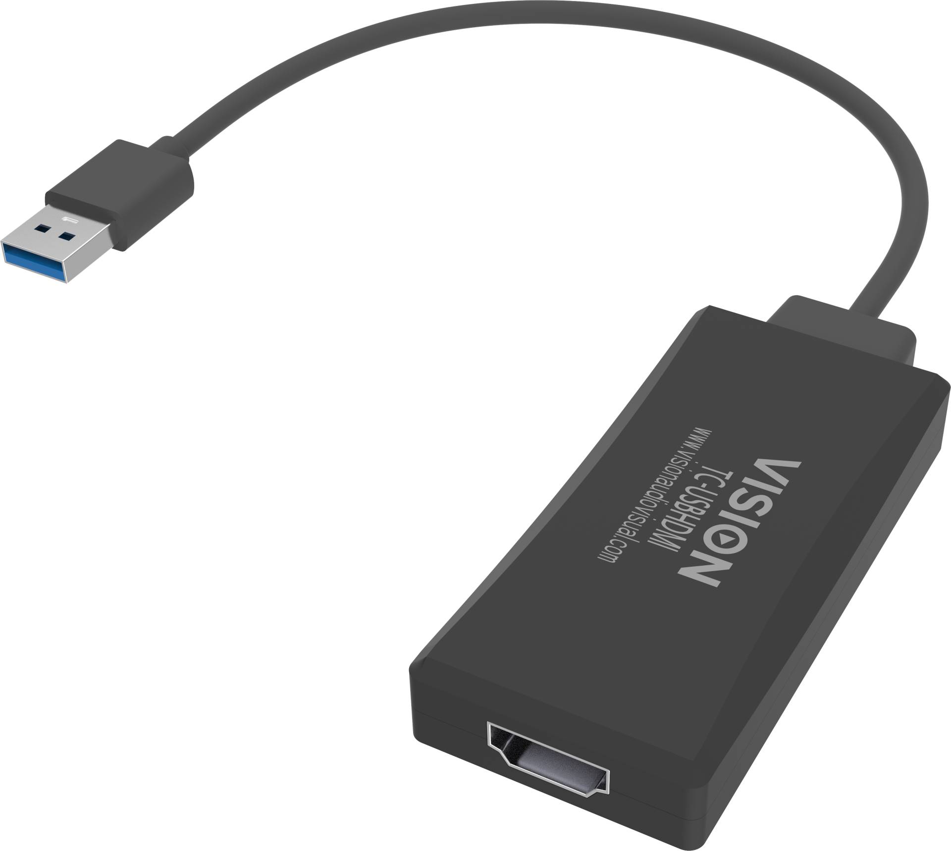 Vision - Externer Videoadapter - USB 3.0 - HDMI - Schwarz - retail Vision - Externer Videoadapter - USB 3.0 - HDMI - Schwarz - retail von Vision