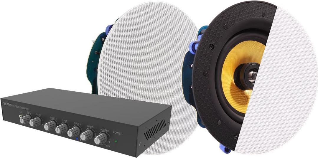 Vision K/Amp and Ceiling Speakers (AV-1900+CS-1900) von Vision
