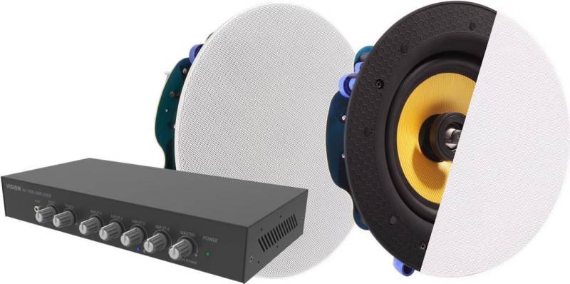 Vision K/Amp and Ceiling Speakers (AV-1900+CS-1900) von Vision