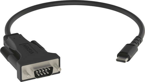 Vision Professional - Serieller Adapter - USB-C (M) zu DB-9 (M) - Schwarz von Vision