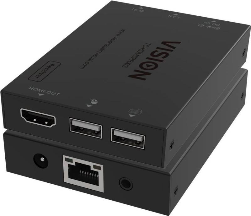 Vision TC-HDMIIPRX/3 - KVM-/Audio-/Infrarot-Verlängerung - Empfänger - über CAT 6 - USB - bis zu 150 m von Vision