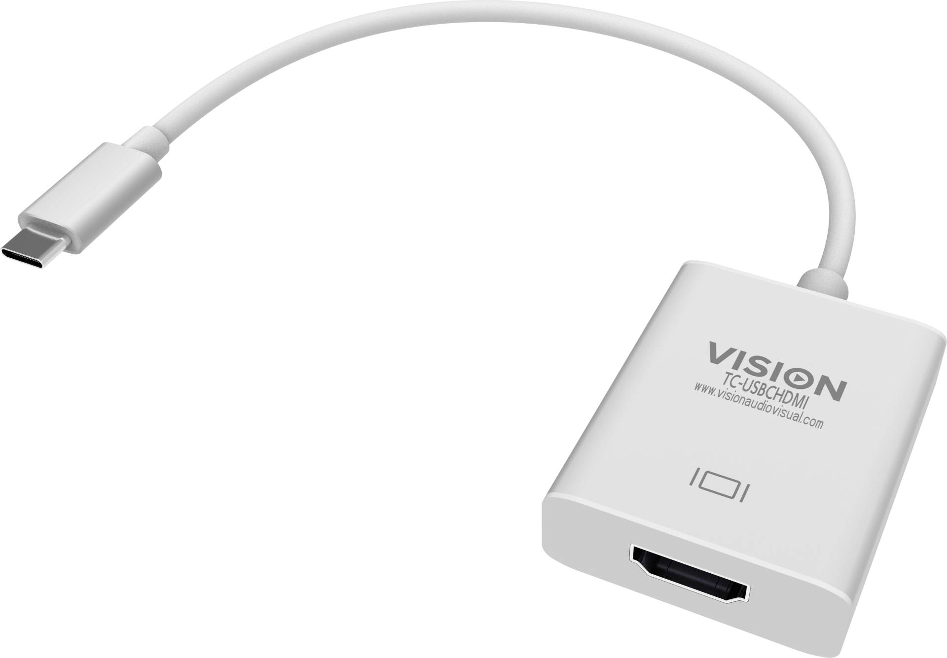 Vision TC-USBCHDMI - Externer Videoadapter - USB-C 3.1 - HDMI - weiß - retail Vision TC-USBCHDMI - Externer Videoadapter - USB-C 3.1 - HDMI - weiß - retail von Vision