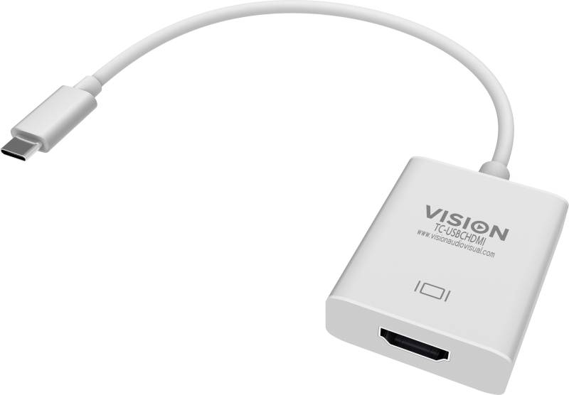 Vision TC-USBCHDMI - Externer Videoadapter - USB-C 3.1 - HDMI - weiß - retail von Vision