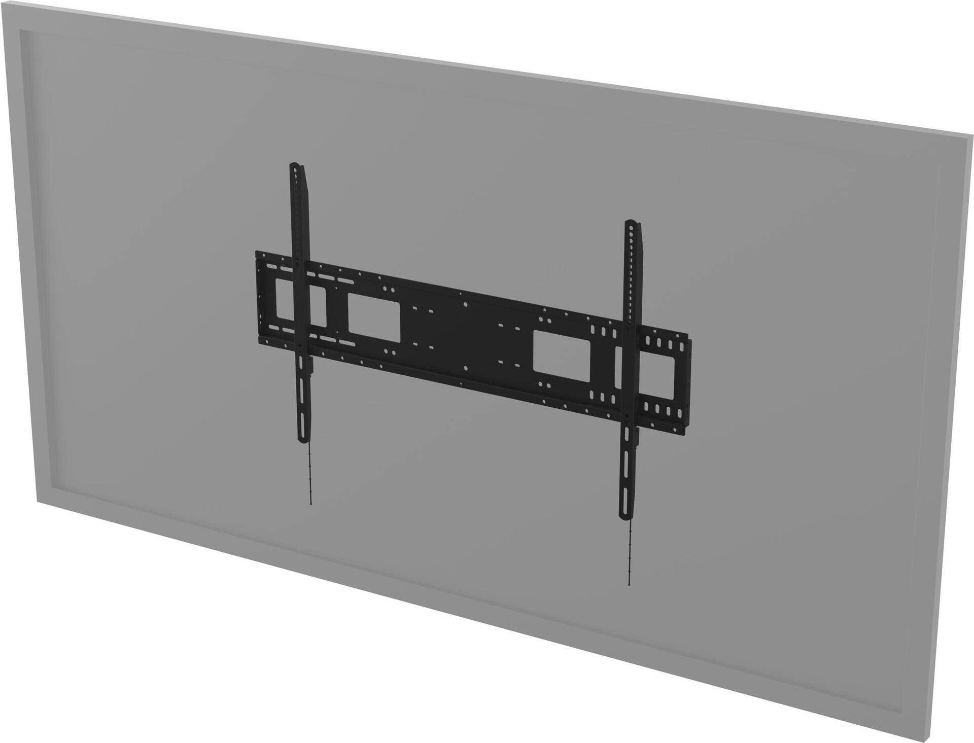 Vision VFM-W10X6 - Heavy Duty - Wandhalterung für Media Player / LCD-Display - kaltgewalzter Stahl - Schwarz - Bildschirmgröße: 140-213 cm (55-90) von Vision