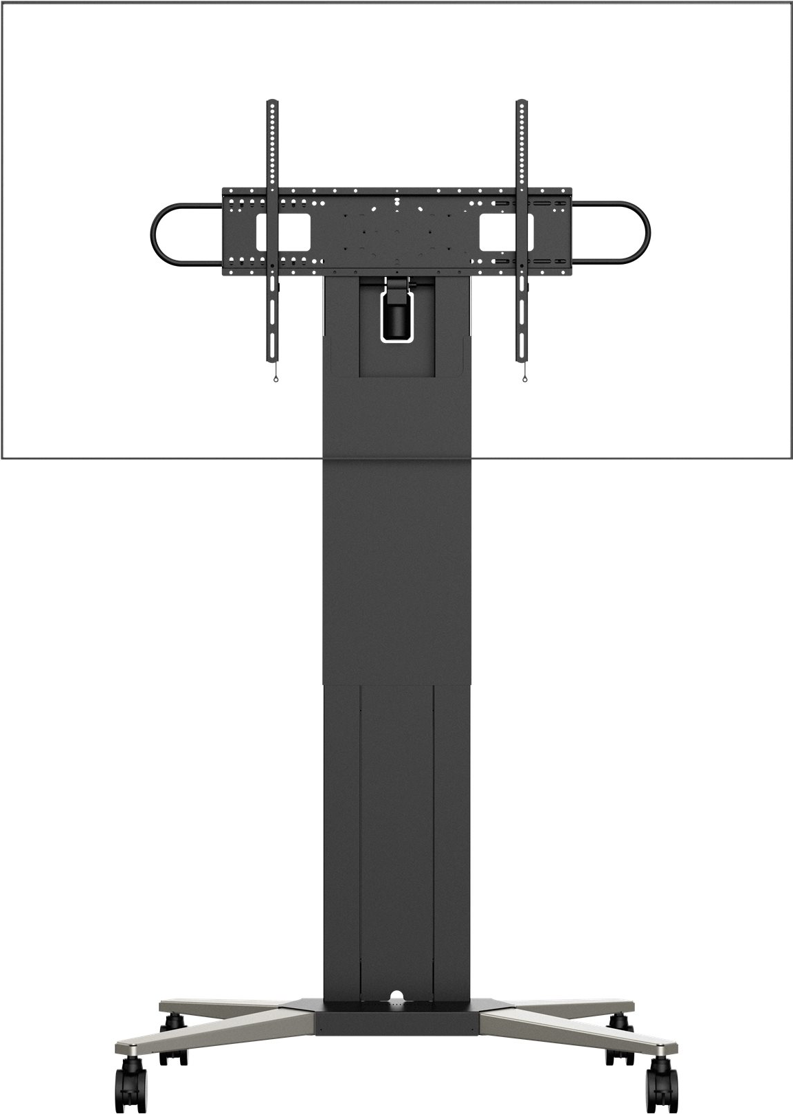 Vision - Wagen - motorisiert - für Flachbildschirm - trolley - Stahl - mattschwarz - Bildschirmgröße: 119.4-228.6 cm (47-90) von Vision
