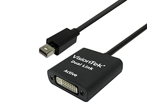 VisionTek 900640 Aktiver Mini-DisplayPort zu DL-DVI-Adapterkabel für Mac/PC von VisionTek