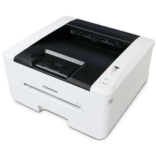 Visioneer Rabbit P35dn Laserdrucker, Monochrom USB Office Drucker für PC, 35PPM, 250 Seiten Papierkapazität, mobiles Drucken, Weiß von Visioneer