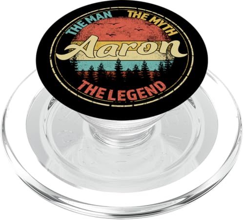 Aaron The Man The Myth The Legend Men Personalisierter Name PopSockets PopGrip für MagSafe Aaron The Man The Myth The Legend Men Personalisierter Name PopSockets PopGrip für MagSafe von Visit Our Legendary Store With Custom Name Apparel