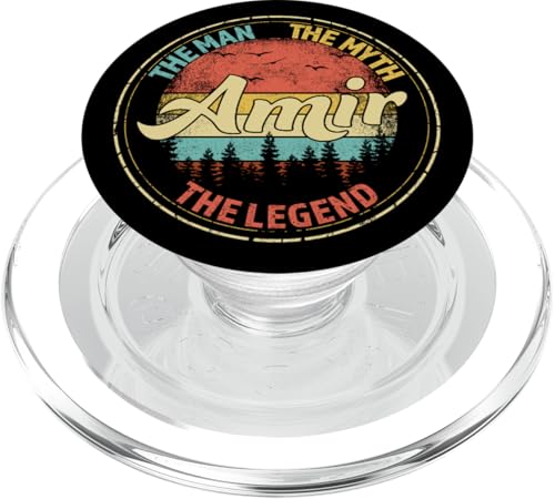 Amir The Man The Myth The Legend Men Personalisierter Name PopSockets PopGrip für MagSafe Amir The Man The Myth The Legend Men Personalisierter Name PopSockets PopGrip für MagSafe von Visit Our Legendary Store With Custom Name Apparel