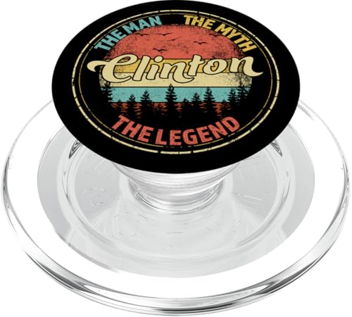 Clinton The Man The Myth The Legend Men Personalisierter Name PopSockets PopGrip für MagSafe Clinton The Man The Myth The Legend Men Personalisierter Name PopSockets PopGrip für MagSafe von Visit Our Legendary Store With Custom Name Apparel