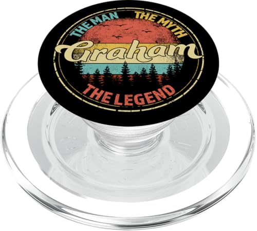 Graham The Man The Myth The Legend Men Personalisierter Name PopSockets PopGrip für MagSafe Graham The Man The Myth The Legend Men Personalisierter Name PopSockets PopGrip für MagSafe von Visit Our Legendary Store With Custom Name Apparel