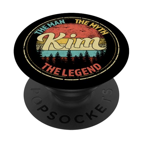 Kim The Man The Myth The Legend Men Personalisierter Name PopSockets Klebender PopGrip Kim The Man The Myth The Legend Men Personalisierter Name PopSockets Klebender PopGrip von Visit Our Legendary Store With Custom Name Apparel