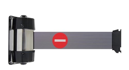Viso RW20ENT Gurtwickler zur Wandmontage, Logo "Durchgang verboten", 2 m, Grau von Viso