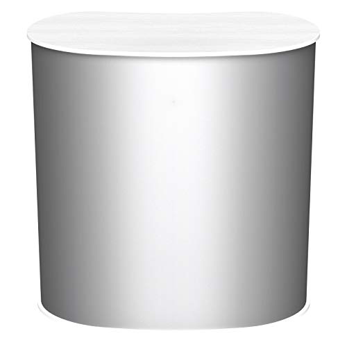 Lamellen Counter | ✓ Lamellentheke | ✓ Messetheke | ✓ Promotiontheke | ✓ Verkaufstheke von Vispronet® (Weiß, Oval) von Vispronet