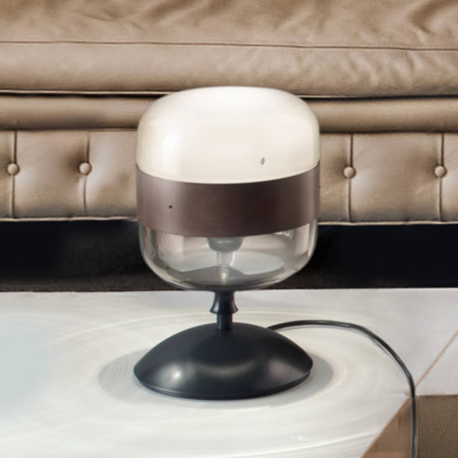 Designer-Tischlampe Futura aus Glas, 29 cm von Vistosi