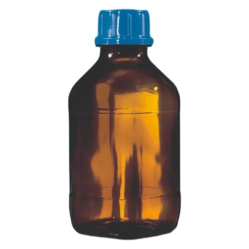 Vitlab Braunglas Flasche, Beschichtet, Quadratisch, GL 32 Gewinde, 500ml Kapazität von Vitlab