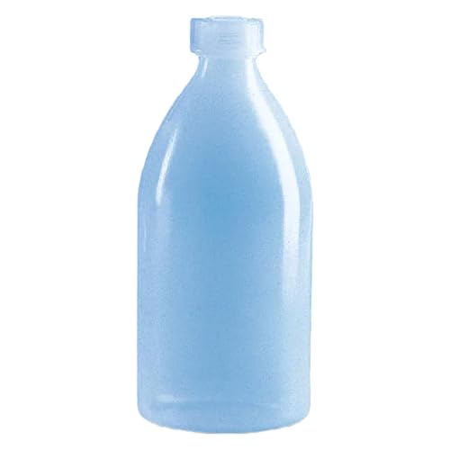Vitlab LDPE Enghalsflasche mit Schraubkappe, Transparent, GL 14 Gewinde, 30ml Kapazität, 34mm Durchmesser, 66mm Höhe, 100 Stück von Vitlab