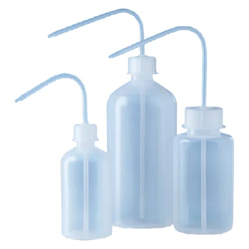 Vitlab LDPE Spritzflasche mit PP Schraubverschluss und Spritzrohr, GL 18 Gewinde, 100ml Kapazität, 43mm Durchmesser, 114mm Höhe, 24 Stück von Vitlab