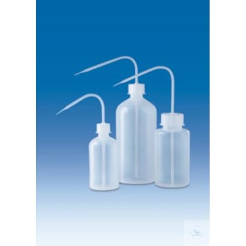 Vitlab LDPE Spritzflasche mit PP Schraubverschluss und Spritzrohr, GL 45 Gewinde, 250ml Kapazität, 58mm Durchmesser, 146mm Höhe, 12 Stück von Vitlab