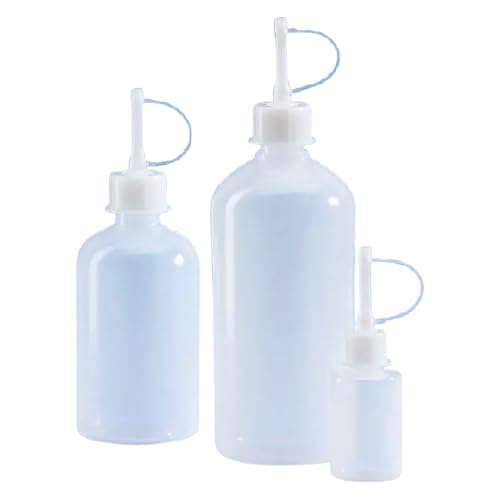 Vitlab LDPE Tropfflasche mit HDPE Tropfaufsatz, GL 25 Gewinde, 500ml Kapazität, 74mm Durchmesser, 228mm Höhe, 12 Stück von Vitlab