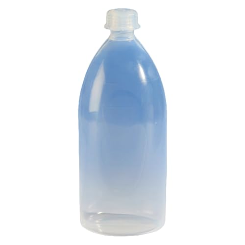 Vitlab Perfluoralkoxyalkan Enghalsflasche mit Schraubkappe, Transparent, S 28 Gewinde, 100ml Kapazität, 45mm Durchmesser, 120mm Höhe von Vitlab