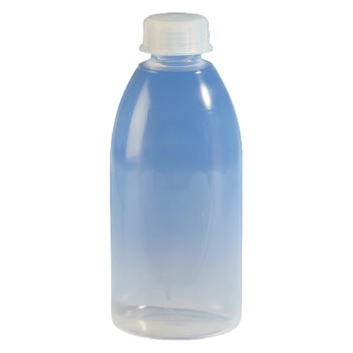 Vitlab Perfluoralkoxyalkan Weithalsflasche mit Schraubkappe, Transparent, S 40 Gewinde, 500ml Kapazität, 76mm Durchmesser, 179mm Höhe von Vitlab