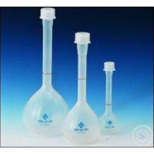Vitlab Polypropylen Messkolben mit Schraubkappe, Klasse B, Transparent, 32GL Gewinde, 1000ml Kapazität, 310mm Höhe Vitlab Polypropylen Messkolben mit Schraubkappe, Klasse B, Transparent, 32GL Gewinde, 1000ml Kapazität, 310mm Höhe von Vitlab