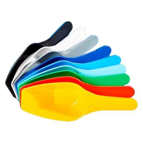 Vitlab Polypropylen Messschaufel, Ultramarin, 250ml Kapazität, 260mm Länge, 6 Stück von Vitlab