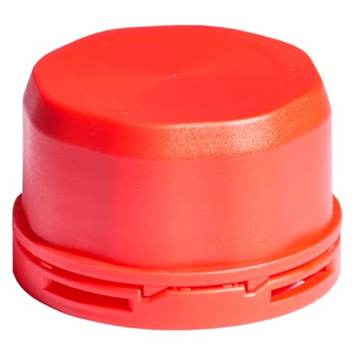 Vitlab VITgrip Polypropylen Ersatz-Originalitätsverschluss, Rot, GL 45 Gewinde, 6 Stück von Vitlab