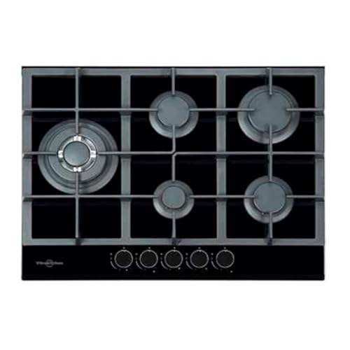 Vitrokitchen CG73NN Gaskochfeld, Glas, Nat, Schwarz, 5f, 70 cm Vitrokitchen CG73NN Gaskochfeld, Glas, Nat, Schwarz, 5f, 70 cm von Vitrokitchen