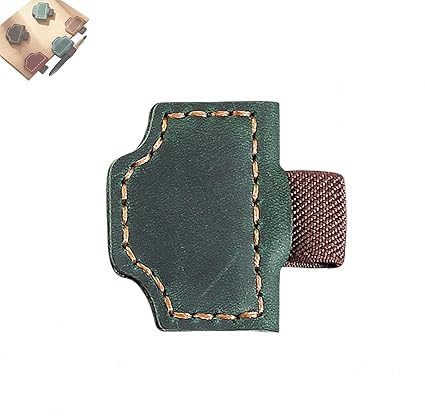 Bygone Mark Bookmark with Pen Holder,Personalized Magnetic Leather Pen Holder Bookmark, Bygonemark, Magnetic Leather Book Mark, Suitable for Travelers (Green) von Vitrywei