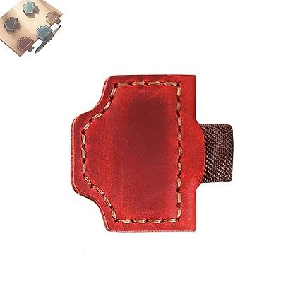 Bygone Mark Bookmark with Pen Holder,Personalized Magnetic Leather Pen Holder Bookmark, Bygonemark, Magnetic Leather Book Mark, Suitable for Travelers (Red) von Vitrywei