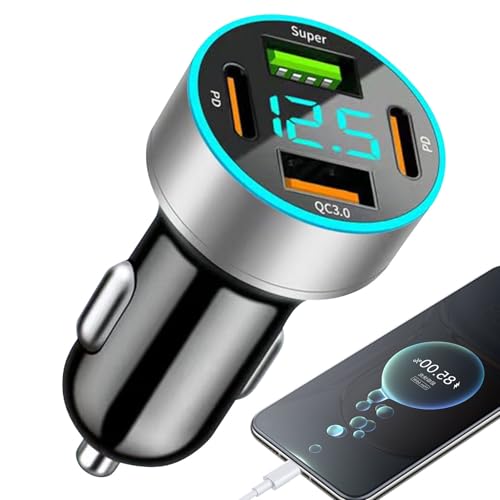 Auto Schnelles Ladegerät - Multi -Port -USB -Fahrzeugadapter, Plug | 4 Geräte -Schnellladeauto -Hub, Schnelle Auto -Ladestation, Telefon -Tablet -Stromversorgungsstecker Für Reise, Kompakt Auto Schnelles Ladegerät - Multi -Port -USB -Fahrzeugadapter, Plug | 4 Geräte -Schnellladeauto -Hub, Schnelle Auto -Ladestation, Telefon -Tablet -Stromversorgungsstecker Für Reise, Kompakt von Vitsrisea