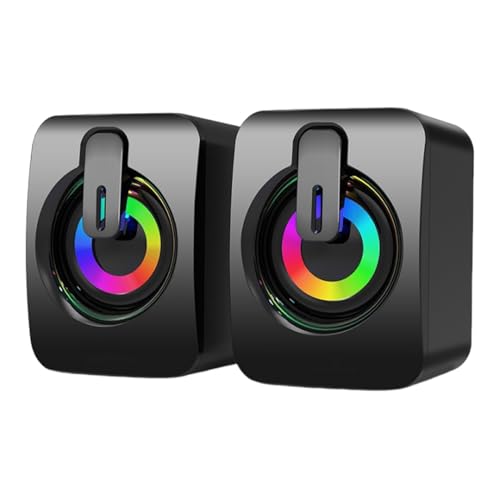 Kabelgebundene PC -Lautsprecher - Kompakte -Audio -Box, Multimedia -Lautsprecherpaar | Stecker -Stereo -Gerät, Kleines Soundsystem Für Desktop -Gebrauch, Home -Tisch -Setup, TV -Ständer, Audio -W von Vitsrisea