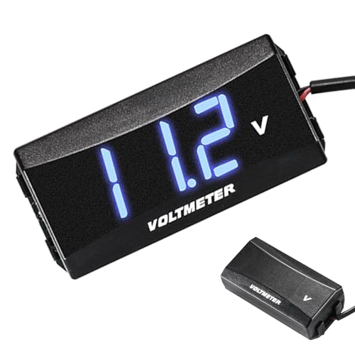 Spannungsmonitor - LED -Batterie -Zählerauto, Motorrad, 12 -V -Gerätemesser | Wasserdichte Digitale Volt -Leser, Elektrogepanel, Ladeindikator, Bordspannungstester Für DC -Schaltungssysteme Spannungsmonitor - LED -Batterie -Zählerauto, Motorrad, 12 -V -Gerätemesser | Wasserdichte Digitale Volt -Leser, Elektrogepanel, Ladeindikator, Bordspannungstester Für DC -Schaltungssysteme von Vitsrisea