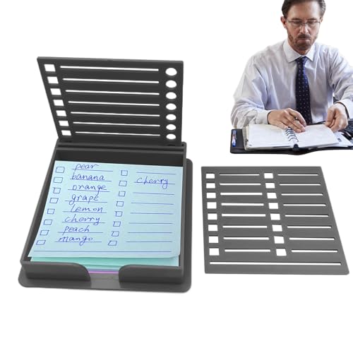 Sticky Note Dispenser - Stationery Storage Tably, Klebernotenpapierbox | Kompaktes Schreibtischnotenorganisator, Doppeleinsatz Nach Dem Keeper, Sticky Pad Caddy Für Lehrer, Schüler, Home Office-Setup Sticky Note Dispenser - Stationery Storage Tably, Klebernotenpapierbox | Kompaktes Schreibtischnotenorganisator, Doppeleinsatz Nach Dem Keeper, Sticky Pad Caddy Für Lehrer, Schüler, Home Office-Setup von Vitsrisea
