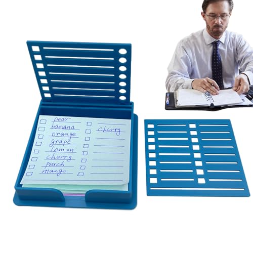 Sticky Note Dispenser - Tragbarer Memo -Pad -Halter, Schreibtischnotenorganisator | Doppelschlitz-Klebstoff-Memo-Container, Vielseitige Sticky Note Box, Büro-Tablett Für Schule, Zuhause, Lehre Sticky Note Dispenser - Tragbarer Memo -Pad -Halter, Schreibtischnotenorganisator | Doppelschlitz-Klebstoff-Memo-Container, Vielseitige Sticky Note Box, Büro-Tablett Für Schule, Zuhause, Lehre von Vitsrisea