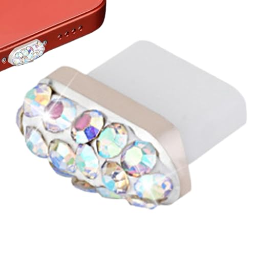 Typ-C-Staubstecker Anhänger - Typ-C-Ladeanschluss, Anti-Staub-Stecker Staubdichte Strass-Ladeanschluss-Charm-Staubschutzhülle | Telefon-Staubschutzhüllen Typ-C-Staubkappen für die meisten Typ-C-Staubstecker Anhänger - Typ-C-Ladeanschluss, Anti-Staub-Stecker Staubdichte Strass-Ladeanschluss-Charm-Staubschutzhülle | Telefon-Staubschutzhüllen Typ-C-Staubkappen für die meisten von Vitsrisea